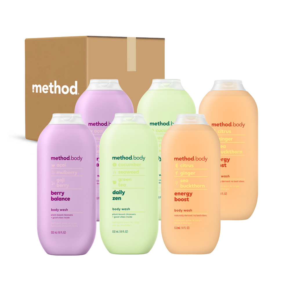 bodywash set A: energy boost (2) + daily zen (2) + berry balance (2)